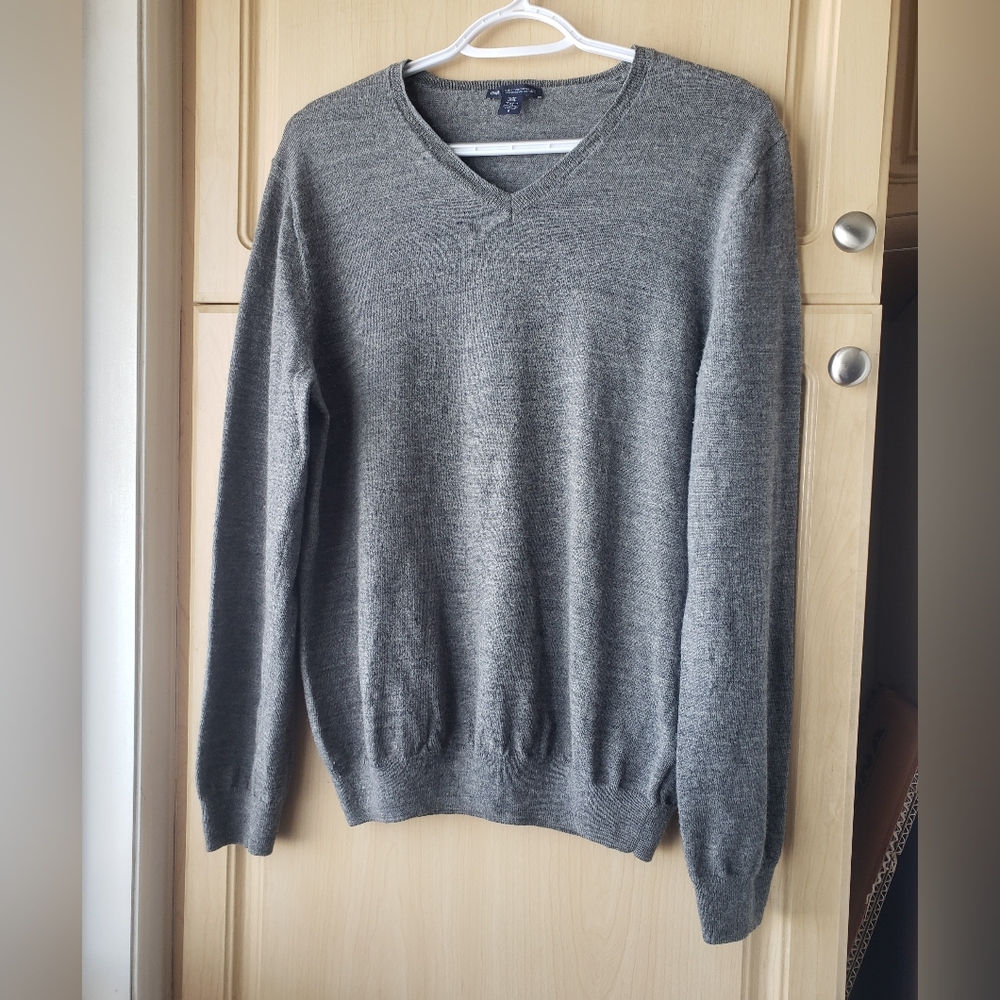 Gap Extra Fine Merino Wool V-Neck Men's Sweater Large